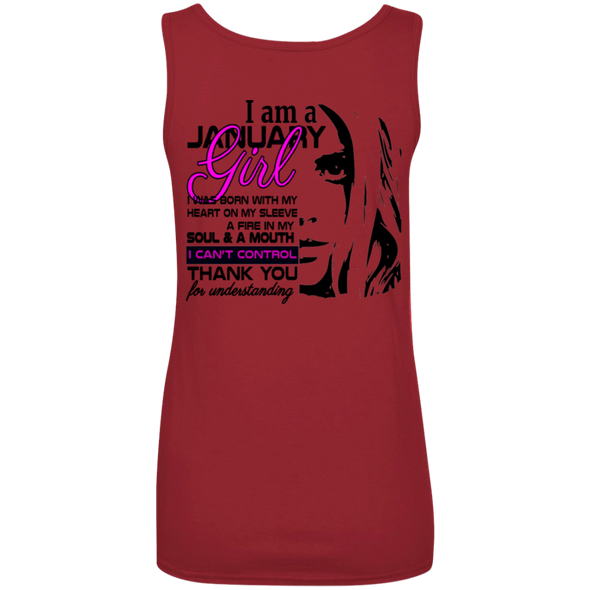 Newly Launched**January Born Girl Back Print Shirts & Hoodies**