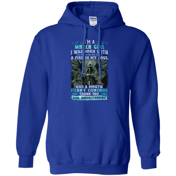 Limited Edition **March Girl Born With Fire In A Soul** Shirts & Hoodie