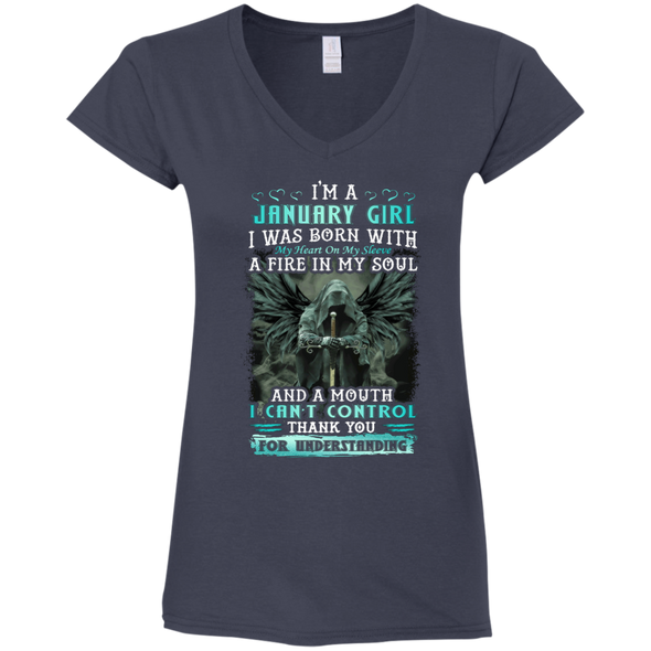 Limited Edition **January Girl Born With Fire In A Soul** Shirts & Hoodie