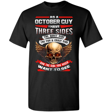 Limited Edition **October Born Guy With Three Side** Shirts & Hodiee