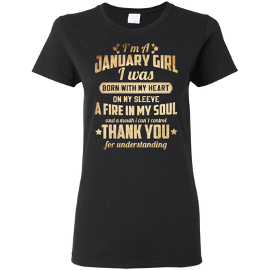 Newly Published **January Girl With Heart & Soul** Shirts & Hoodies