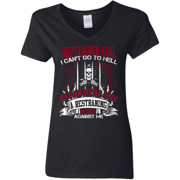 Limited Edition **September Girl Can't Go To Hell** Shirts & Hoodies