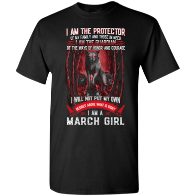 Limited Edition **March Girl The Protector & The Guardian** Shirts & Hoodies