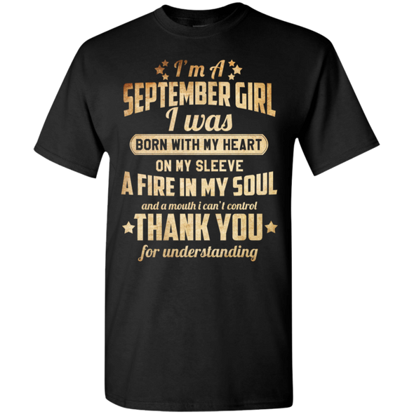 Newly Published **September Girl With Heart & Soul** Shirts & Hoodies