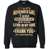Newly Published **November Girl With Heart & Soul** Shirts & Hoodies