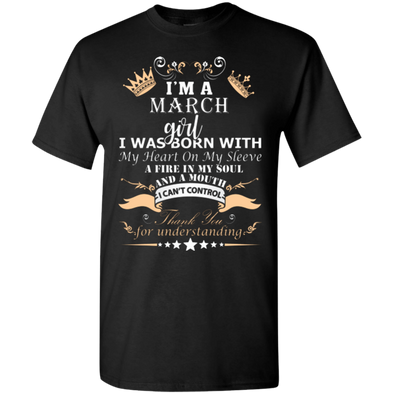 New Edition **March Born Girl Front Print** Shirts & Hoodies