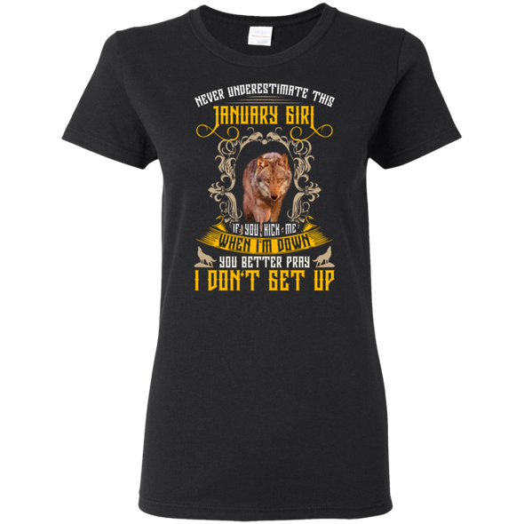 Newly Launched **Never Underestimate January Born Girl** Shirts & Hoodies