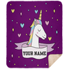 Limited Edition Personalized Unicorn Heart Blanket
