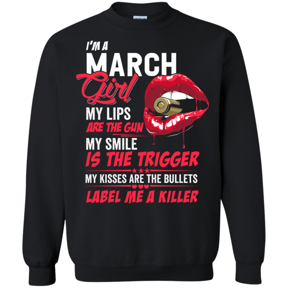 Limited Edition **This March Girl Is Killer** Shirts & Hoodies