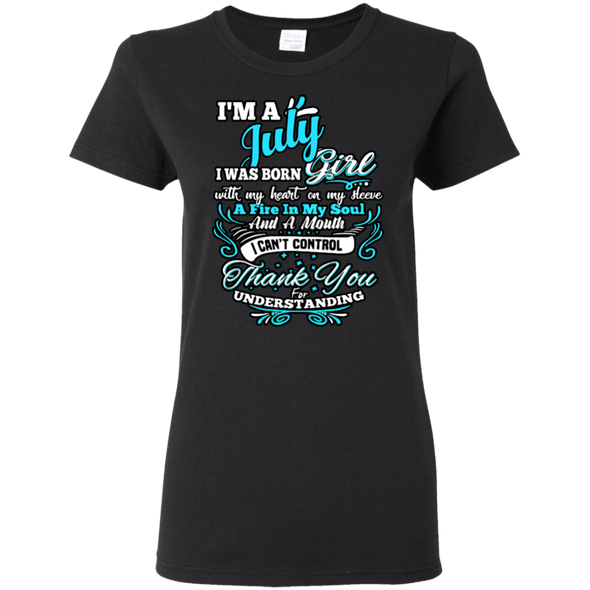 Latest Edition **July Girl With Fire In A Soul** Shirts & Hoodies