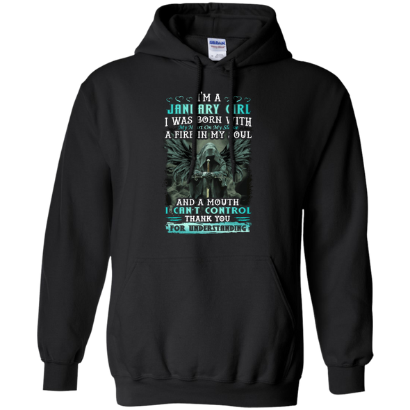 Limited Edition **January Girl Born With Fire In A Soul** Shirts & Hoodie