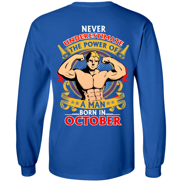 Limited Edition **Power Of A Man Born In October** Shirts & Hoodies
