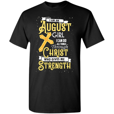Limited Edition **An August Girl With Jesus Strength** Shirts & Hoodies