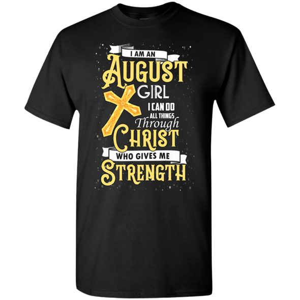 Limited Edition **An August Girl With Jesus Strength** Shirts & Hoodies