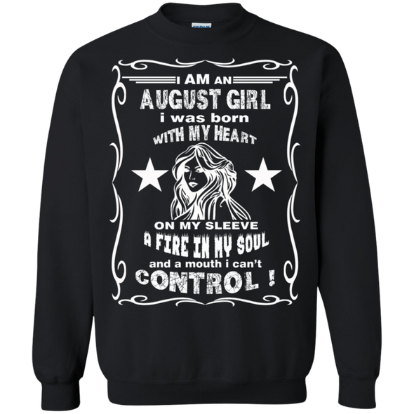 Limited Edition **August Girl Born With Heart On Sleeves** Shirts & Hoodie