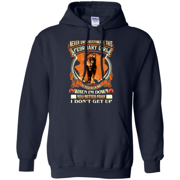 New Edition Wolf Print** Never Underestimate February Born Girl** Shirts & Hoodies