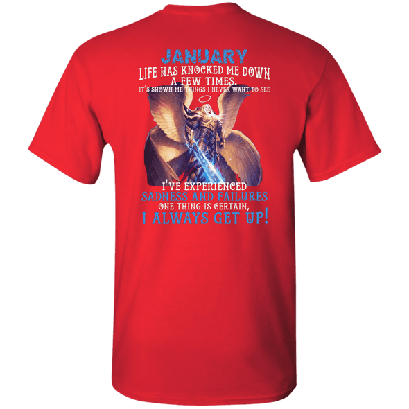 Limited Edition January Born Life Has Knocked Down Shirts & Hoodie