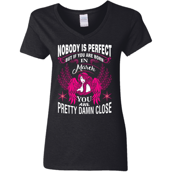 Limited Edition **Nobody Is Perfect Then March Girl** Shirts & Hoodies