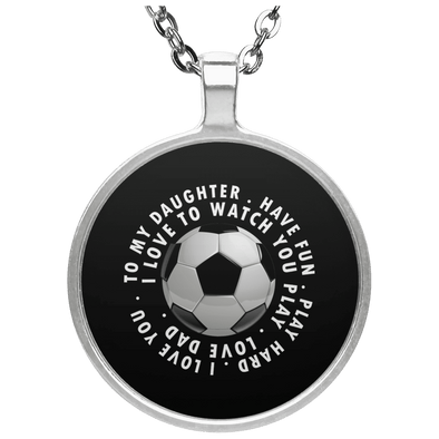 Limited Edition Football Love For Daughter Circle Necklace
