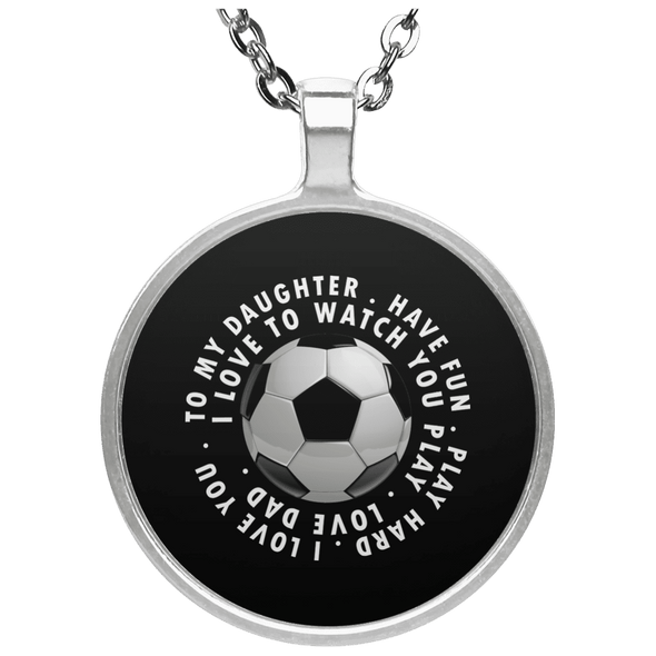 Limited Edition Football Love For Daughter Circle Necklace
