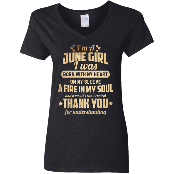 Newly Published **June Girl With Heart & Soul** Shirts & Hoodies