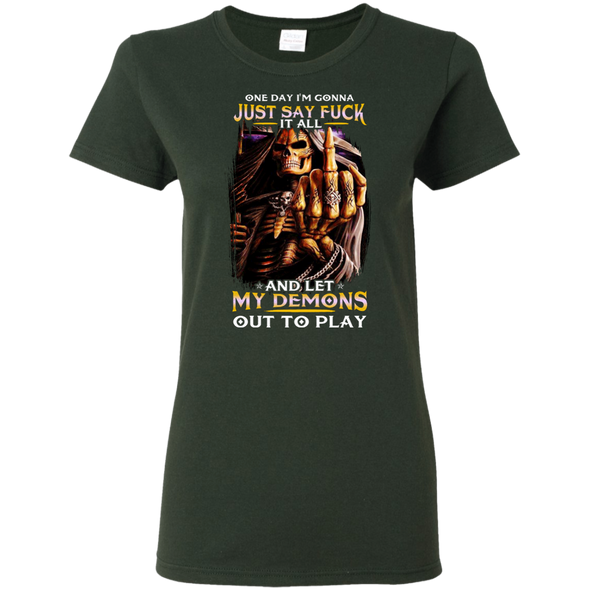 Limited Edition **Let My Demons Out To Play** Quotation Shirt & Hoodies