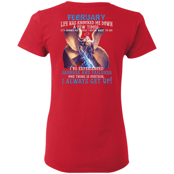 Limited Edition February Born Life Has Knocked Down Shirts & Hoodie