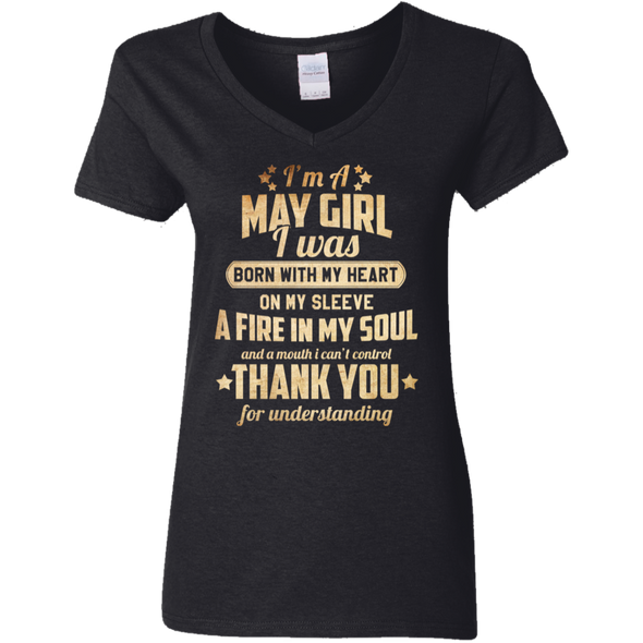 Newly Published **May Girl With Heart & Soul** Shirts & Hoodies