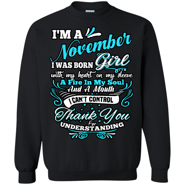 Latest Edition ** November Girl With Fire In A Soul** Shirts & Hoodies