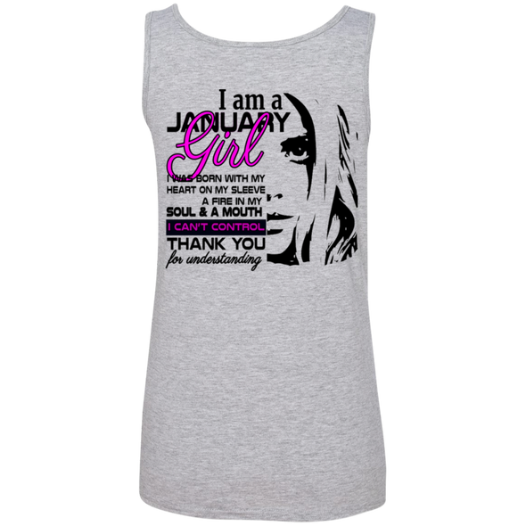 Newly Launched**January Born Girl Back Print Shirts & Hoodies**