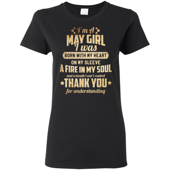 Newly Published **May Girl With Heart & Soul** Shirts & Hoodies