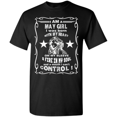 Limited Edition **May Girl Born With Heart On Sleeves** Shirts & Hoodie