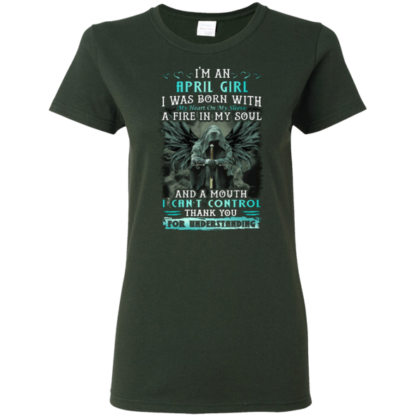 Limited Edition **April Girl Born With Fire In A Soul** Shirts & Hoodie