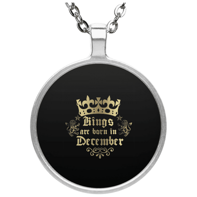Limited Edition King Are Born In December Circle Necklace
