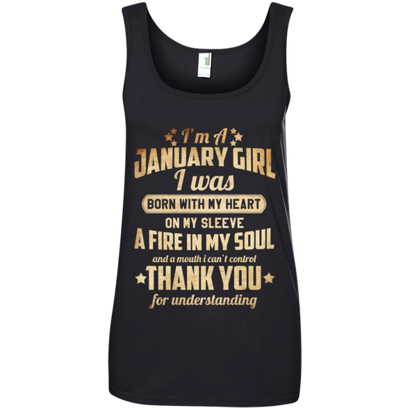 Newly Published **January Girl With Heart & Soul** Shirts & Hoodies