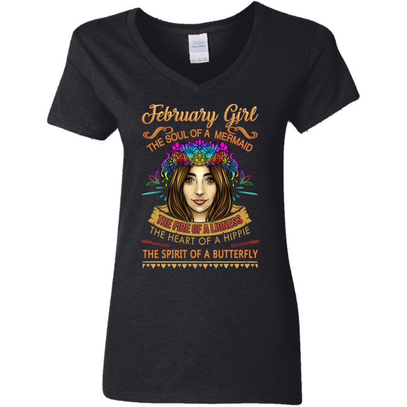 Limited Edition **February Girl Born With Mermaid Soul** Shirts & Hoodies