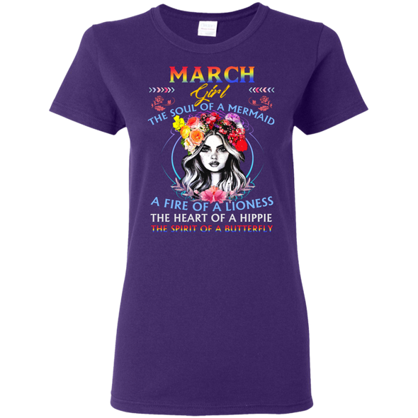 Limited Edition **March Girl Fire Of Lioness** Shirts & Hoodies
