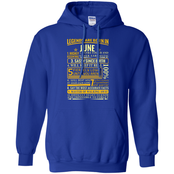 Latest Edition ** Legends Are Born In June** Front Print Shirts & Hoodies