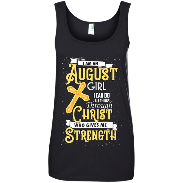 Limited Edition **An August Girl With Jesus Strength** Shirts & Hoodies