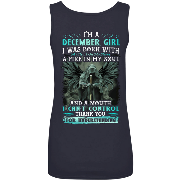 New Edition **December Girl Fire In A Soul Back Print** Shirts & Hoodies