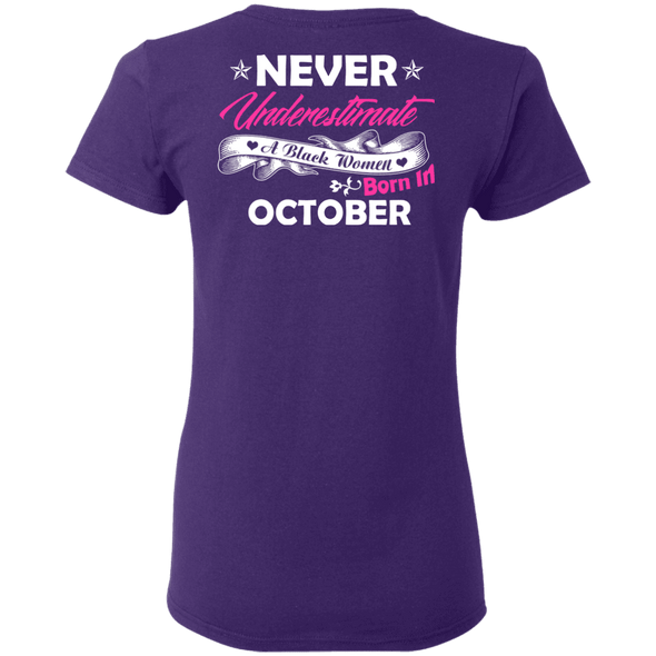 Limited Edition **Black Women Born In October** Shirts & Hoodies