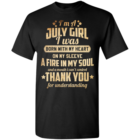 Newly Published **July Girl With Heart & Soul** Shirts & Hoodies