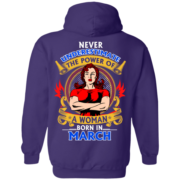 Limited Edition **Power Of Woman Born In March** Shirts & Hoodies