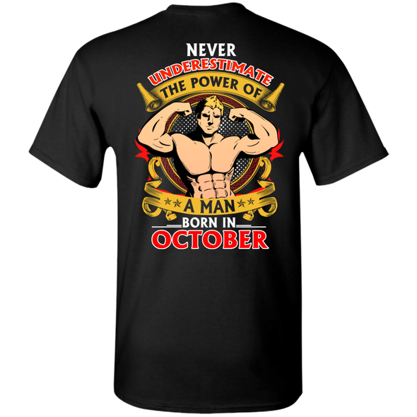 Limited Edition **Power Of A Man Born In October** Shirts & Hoodies
