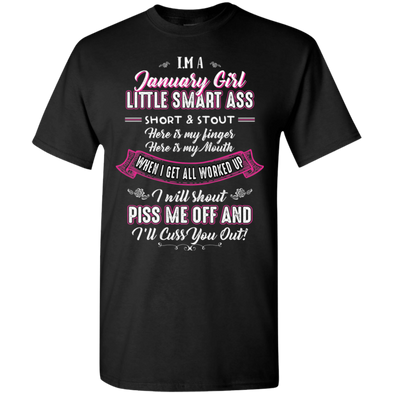 Newly Launched **January Smart Ass** Shirts & Hoodies