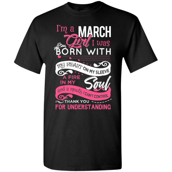 Limited Edition **Heart & Soul Of March Born Girl** Shirts & Hoodies