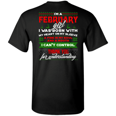 LIMITED EDITION FEBRUARY GIRL CHRISTMAS BACK PRINT SHIRTS & HOODIES