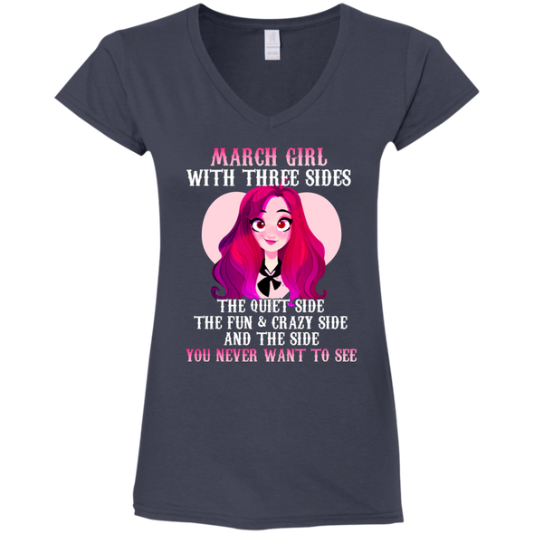 Limited Edition **March Girl With Three Sides Front Print** Shirts & Hoodies