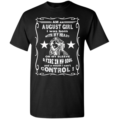 Limited Edition **August Girl Born With Heart On Sleeves** Shirts & Hoodie