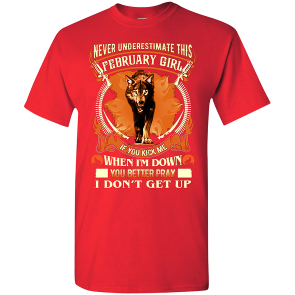 New Edition Wolf Print** Never Underestimate February Born Girl** Shirts & Hoodies